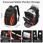 Boavan Vacuum Seal Backpack for Travel with Pump, 55L Large Bag with Zipper‑Off Detachable Vacuum Compression Bag Waterproof Carry On Large Travel Bag for Airline，Bags and Backpack Used Independently