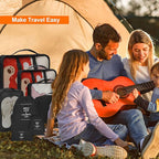 8 Set Packing Cubes for Suitcases, kingdalux Black Travel Luggage Packing Organizers with Laundry Bag, Compression Storage Shoe Bag, Clothing Underwear Bag, for Women & Man