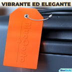 BlueCosto - Luggage Tags - Large, Multicolored, 5 PK - PVC Suitcase Tags w/Privacy Cover & Stainless Steel Wire Loops - Personalized Baggage Identifiers for Travel - Backpack Name Labels