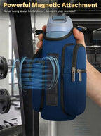 AUPET Magnetic Gym Bag for Men & Women, Small Gym Bag Organizer, Crossbody Magnets Gym Water Bottle Bag Holder Carrier Fits for 18-40oz Owala Yeti Hydro Flask, Workout Pouch for Phone, Keys & Wallet