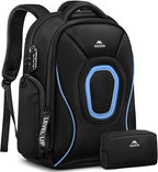 MATEIN 17.3 Inch Gaming Laptop Backpack for Men, TSA Friendly Travel Laptop Backpack with Organizer Pouch, Rain Cover, Padded Laptop Protection, Anti Theft Pocket, Carry On Gaming Bag