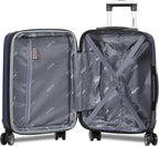 Dejuno Camden New Generation Hardside 3-Piece Expandable Spinner Luggage Set, Navy