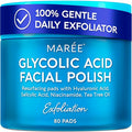 MAREE Glycolic Acid Pads – Toner Pads for Face Cleansing – Exfoliating Pad with Tea Tree Oil, Salicylic Acid & Vitamins E, B3, B5 – Acne Clearing, Skin Pore Resurfacing & Radiance Device - 80 Count