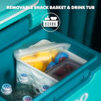 Igloo Tag Along Too Coolers | Insulated Hard Shell Picnic Style Cooler | Rolling Ice Chest