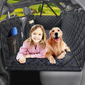 URPOWER 2026 Upgraded Back Seat Extender for Dogs - Large Hard Bottom Dog Car Seat Cover Holds 550lbs, Waterproof Dog Hammock Pet Bed with High-Density Foam Non-Slip Backseat Protector