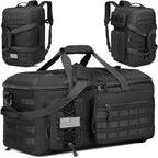 50L Gym Bags for Men, 3 in 1 Travel Duffle Bag with Shoe Compartment, Tactical Military Backpack for Overnight Weekender Gym Traveling Workout Deployment