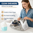 Pro Tennis Shoe Washing Machine Bag for Sneakers with Magnetic Zipper Protection │ Reusable Laundry Shoe Cleaning Bag - Deep Cleans Without Damage │ Washer & Dryer Safe │ Complete Pro Box