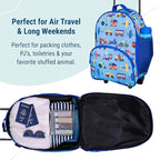 Wildkin Kids Rolling Luggage – Carry-On Size for School & Overnight Travel