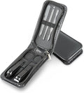 Made Easy Kit Portable Nail Clipper Set – 6-Piece Travel Manicure Kit for Men & Women – Includes Nail Clippers, Scissors, File & Grooming Tools in Compact Zip Pouch (Black)