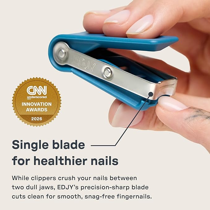 EDJY Fingernail Cutter - Precision Stainless Steel Nail Cutter for Fingernails | Sharp Blade, Ergonomic Design, Durable & Rust-Resistant | Ideal for Men and Women | Multi Color | 4-Pack