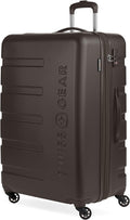 SwissGear 7366 Signature Hardside Expandable Luggage with Spinner Wheels, TSA Lock, Chocolate, Checked-Large 27-Inch