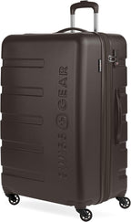 SwissGear 7366 Signature Hardside Expandable Luggage with Spinner Wheels, TSA Lock, Chocolate, Checked-Large 27-Inch