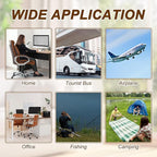 PATIKIL Travel Foot Rest, Portable Airplane Footrest with Handbag Function Lightweight Foldable Foot Stool to Relieve Back & Knee Pain for Long Flight Outdoor Camping, Red