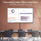 Yecaye TV Cord Hider, 125in Cord Cover, Large Cable Hider, Wire Covers for 4 Cords, Cable Raceway Wire Hider, Wire Hiders for TV on Wall, Cable Cover Cord Concealer, W1.18in H0.6in, Cherry