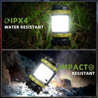 AlpsWolf Camping Lantern Rechargeable , Alpswolf Camping Flashlight 4000 Capacity, 6 Modes, IPX4 Waterproof, Led Lantern Camping, Hiking, Outdoor Recreations (4pack-Green)