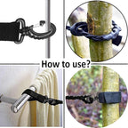 Tri-Braided Cord Travel Clothes Line, Adjustable Bungee Cord Clothesline,Washing Hanging Airer Rope, for Hotel,Camping/Laundry Room,Indoor/Outdoor Usage,Dry Clothes Anywhere Without Using pegs.