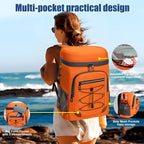 Backpack Cooler Insulated Leak Proof, Lightweight Soft Sided Cooler Backpack for Men Women, Waterproof Beach Cooler Bag Lunch Backpack for Camping Hiking Picnic Fishing Travel Outdoor