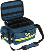 Lightning X Products Lightning X Mid-Sized First Responder EMT Bag | LXMB25 Fully Stocked Aid Kit w/ 200+ BLS Supplies - Blue