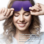 PrettyCare 3D Sleep Mask 2 Pack, Eye Mask for Side Sleeper - 3D Contoured Sleeping Mask Block Out Light for Men Women- No Eye Pressuer Night Masks with Ear Plugs & Travel Bag (Black＆Purple)
