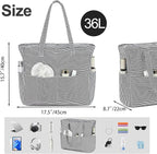 Bluboon Waterproof Beach Tote Pool Bags for Women Ladies Extra Large Carry On Bag With Wet Compartment for Weekender Travel