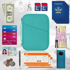Family Passport Holder for Travel with RFID Blocking, Traveling Essentials Organizer Pouch Bag, Light Passport Wallet for Travel Must Haves Accessories for Women Men