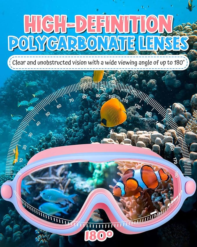Swim Goggles 2 Pack, Wide View Anti Fog&UV Swimming Goggles for Audlt, No Leak Pool Beach Essentials for Men Women