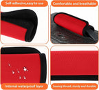 2 Pack Luggage Handle Wraps for Suitcase, Bright Color Comfort Soft Handle Covers Suitcase Luggage Handle Wrap Luggage Tag Wraps Travel Accessories (Red)