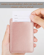 3 Pack Luggage Tags - Quick Install, Privacy Protection, Airplane Travel Essentials for Suitcases, Durable Leather - Rose Gold