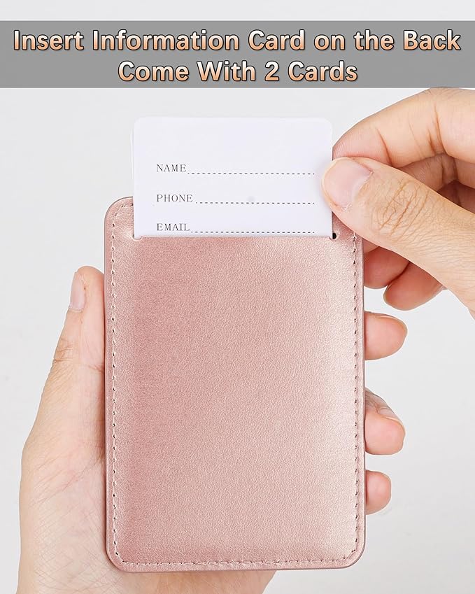 3 Pack Luggage Tags - Quick Install, Privacy Protection, Airplane Travel Essentials for Suitcases, Durable Leather - Rose Gold