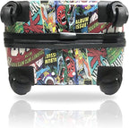Fast Forward Marvel Comic Heroes Hard-Sided Tween Spinner Luggage, 20 Inches Carry-On Travel Trolley Marvel Suitcase for Kids