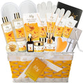 Gifts for Women & Men, Gift Basket for Mom & Dad - Luxurious Honey Almond Bath and Body Basket Set for Women, Spa Gift Set for Mom, Spa Kit | Valentines Day, Birthday Gifts, Christmas Gift Sets