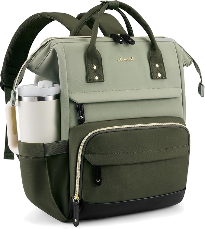 LOVEVOOK Laptop Backpack for Women, 15.6 Inch Work Business Backpacks Purse With Large Capacity
