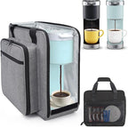 Anitor Portable Carrying Coffee Maker Travel Bag Match for Keurig K-Mini/K-Mini Plus/K-Express, Single Serve Coffee Machine Travel Bag with Padded Shoulder Straps Includes Multiple Storage Bags, Black