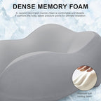 urnexttour Travel Pillow for Airplane Memory Foam Neck Pillow, Soft & Support Travel Pillow for Travelling, Sleeping Rest, Car, Train and Home Use (Grey)