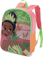Disney Princess Tiana Backpack for Kids - Cute & Durable Kids Backpack for Girls with Padded Straps & Zip Compartment - Ideal Toddler Bookbag for School & Travel - 15”