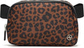 Pander Everywhere Belt Bag for Women, Fashion Waist Packs, Crossbody Bags with Adjustable Strap (Midnight Leopard)
