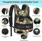 Pawaboo Pet Dog Front Carrier Backpacks, Legs Out Pet Carrier Backpack for Dogs, Adjustable Easy-fit Dog Chest Carriers for Small Medium Dogs Hands Free for Travel Hiking Cycling Camping, M, Camo
