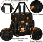 Coffee Maker Travel Bag Compatible with Keurig K-Mini or K-Mini Plus, Single Serve Coffee Brewer Carrying Case with Multiple Pockets for K-Cup Pods, Storage Bag With Shoulder Strap(Bag Only)