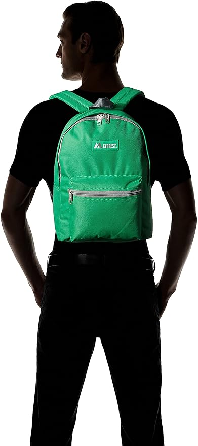 Everest 1045K Basic Backpack, 15", Emerald Green