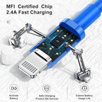 10ft iPhone Charger, [Apple Certified] Long Apple Charging Cord,10 Feet Original Lightning to USB Cable,10 Foot iPhone Charging Cable for iPhone 14 Pro Max/14/13 Pro/12 Mini/11/XS/XR/8/7/6S/5/SE,iPad