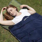 REDCAMP Cotton Flannel Sleeping Bag for Camping Backpacking, Adults Cold Weather Envelope Sleeping Bags with 2/3/4/6lbs Filling