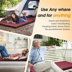 CYMULA Camping Cot Mattress 2in Memory Foam Sleeping Pad,Soft Warm Non-Slip Camping Mattress Topper with Retaining for Adults,Portable Roll up Pad for Travel（only Mattress）