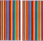 COTTON CRAFT Oversized Beach Towel - 2 Pack 35x70 XL Summer of Siam Towel Set - 100% Cotton Pool Bath Towel - Terry Jacquard Velour 450 GSM Plush Super Soft Absorbent Luxury - Multi Color Stripe