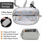 Mini Belt Bag for Women, RFID Small Fanny Pack, Womens Fashion Waist Packs with Extender Strap, Crossbody Bum Bags