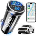 LIONO Car GPS Tracker & Charger with Built-in Rechargeable Battery, GPS Tracker for Vehicles, Hidden Car Tracker for Anti-Theft & Parking Location, for Family& Fleets, No Monthly Fee, No SIM, iOS Only