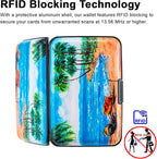 Credit Card Holder Small RFID Blocking Wallet Business Metal Slim Mini Aluminum Hard Case for Women Men