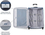Travelpro Maxlite 5 Softside Expandable Luggage with 4 Spinner Wheels, Lightweight Suitcase, Men and Women, Ensign Blue, Checked-Large 29-Inch