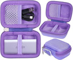 khanka Hard Travel Case Replacement with Anker 621 Nano Power Bank,5,000mAh Portable Charger,Case Only (Purple)