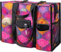 TOPDesign Utility Water Resistant Tote Bag with 13 Pockets, Top Zipper Closure & Thick Bottom Support, for Working Women