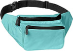 Teal Fanny Pack Belt Bag I Mens Fanny Packs for Women Fashionable - Crossbody Bag Bum bag Waist Bag Waist Pack - Hands Free for Hiking, Running, Travel, Waterproof and more